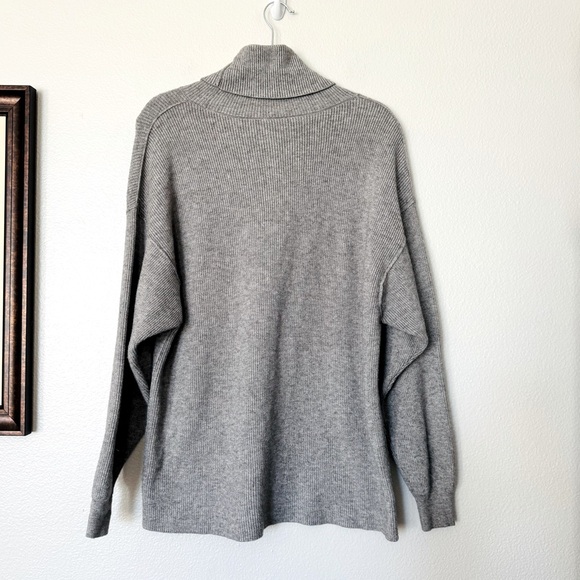 Free People Softly Structured Tunic Sweater Dark Grey Size Small - Picture 8 of 9